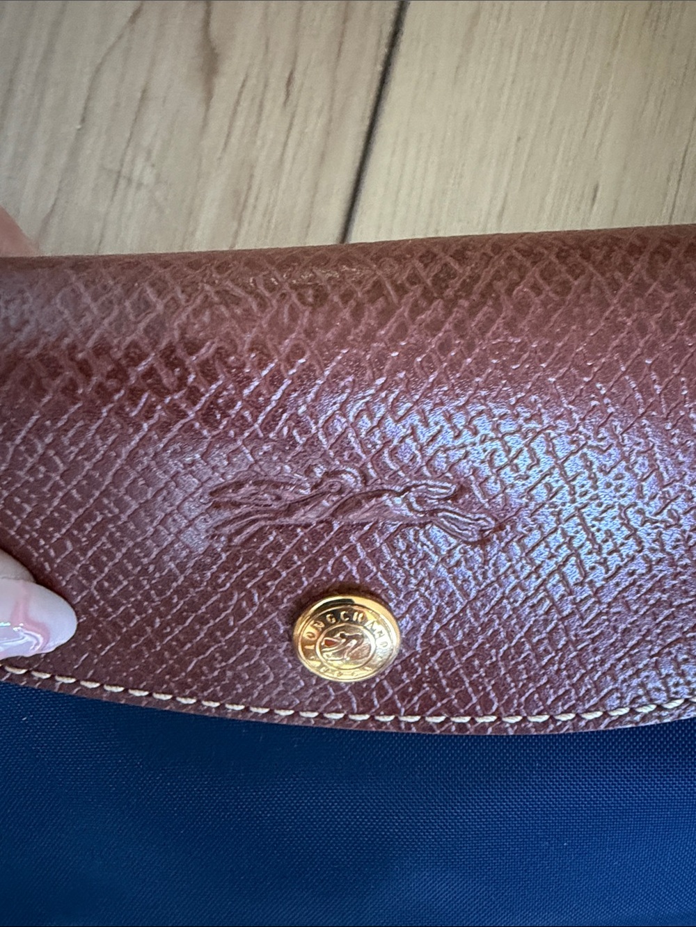 NWOT Longchamp Navy Blue Bag - Picture 4 of 9